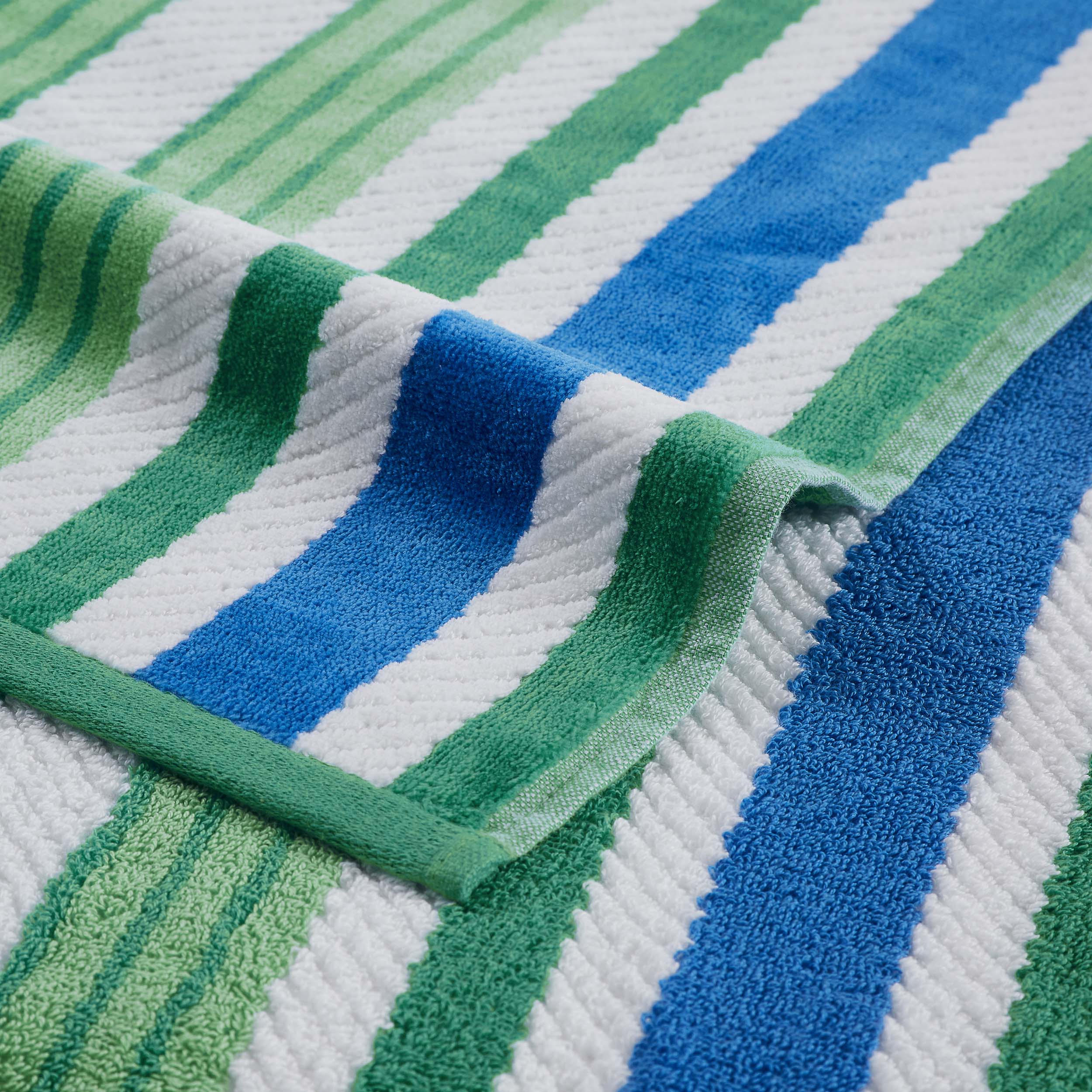 Premium Rope Textured Striped Oversize 2-Piece Beach Towel Set - Soft Quick-Dry Bath Towels for Pool, Beach, Yoga & Gym - Perfect Summer Accessories