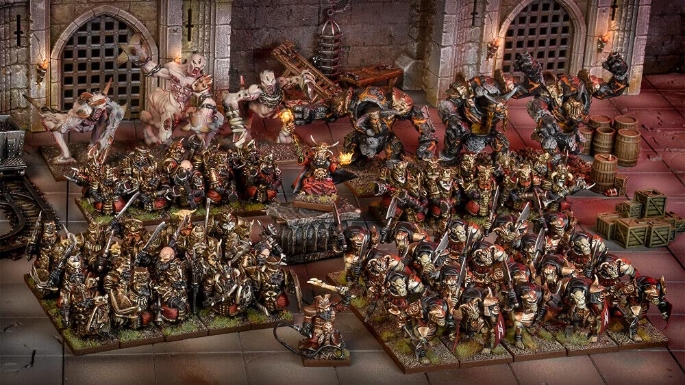 Mantic Games - Kings of War 3rd Edition: Abyssal Dwarf Mega Army Set - Tabletop Miniature Wargaming Collection for Fantasy Battles and Strategy Games