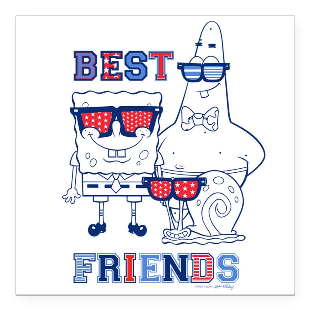 Spongebob Squarepants Best Friend Car Magnet - Fun Magnetic Bumper Sticker for Cars, Trucks & Vehicles - Perfect Gift for Nickelodeon Fans & Cartoon Lovers