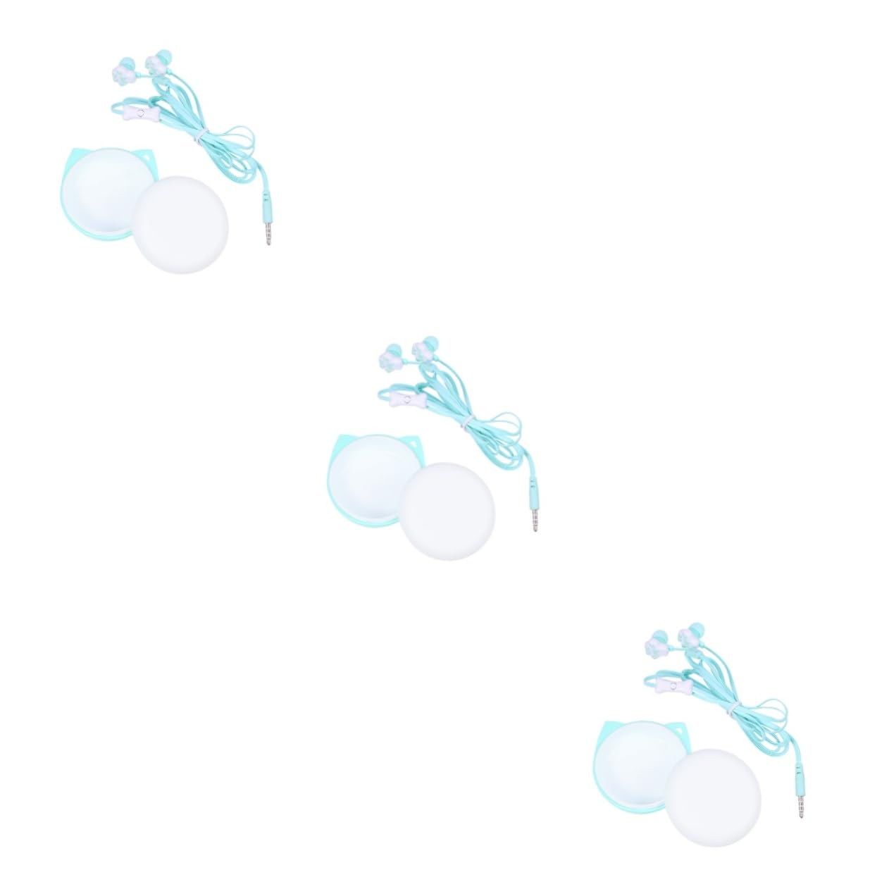 OSALADI 3 Pack Unicorn Cat Ear Headphones for Kids - Wired Over-Ear Headset with Portable Storage Case | Perfect for School, Travel & Home Use