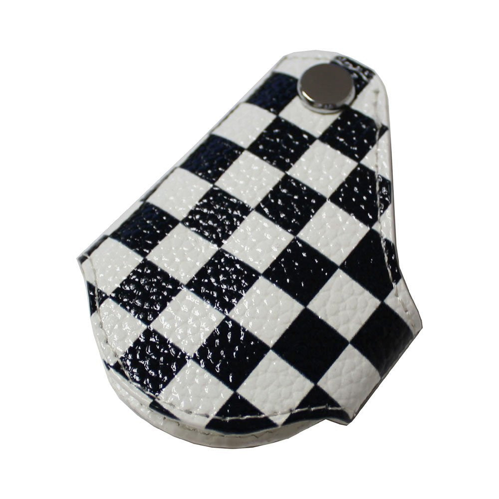 Black UK Checker Pattern Key Fob Holder for 2008+ MINI Cooper - Stylish Car Keychain Accessory for MINI Enthusiasts & Perfect Gift for Car Lovers