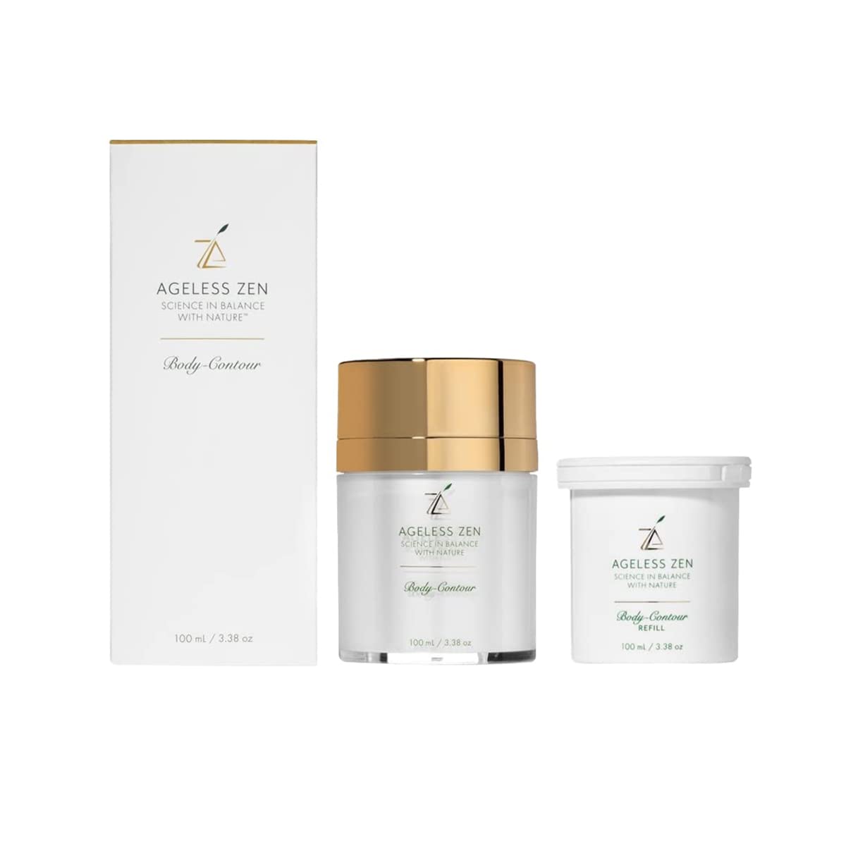 Premium Firming Body Cream for Skin Tightening & Wrinkle Reduction (3.38 FL Oz + Free Refill) - Hydrating Anti-Aging Formula for Sagging Skin - Best for Post-Pregnancy, Weight Loss & Age-Defying Body Care