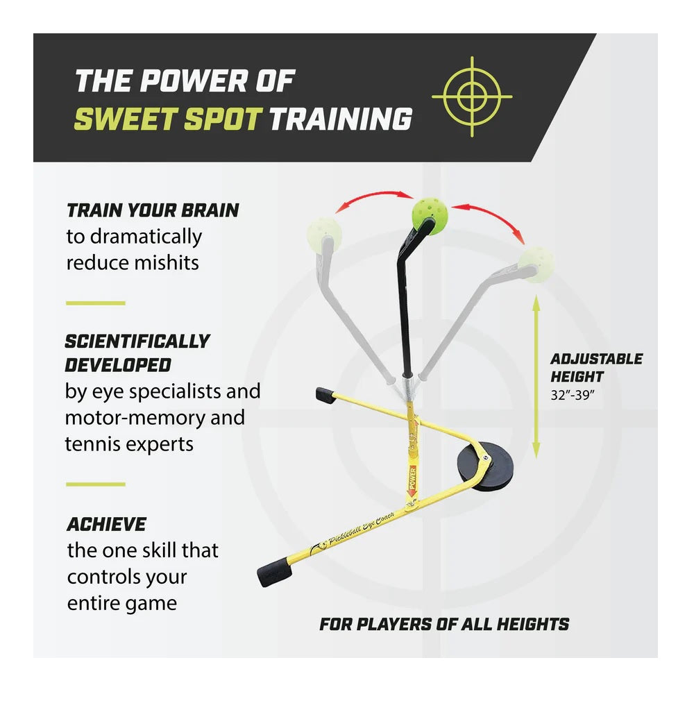 Billie Jean King's Eye Coach Pro Pickleball Paddle - Professional Pickleball Racket for Training & Competition - Perfect for Indoor & Outdoor Court Play