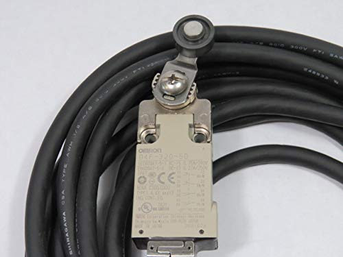 Omron D4F-320-5D Small Roller Safety Limit Switch 2NC 2NO - Industrial Automation & Machine Safety Control for Conveyors & Assembly Lines