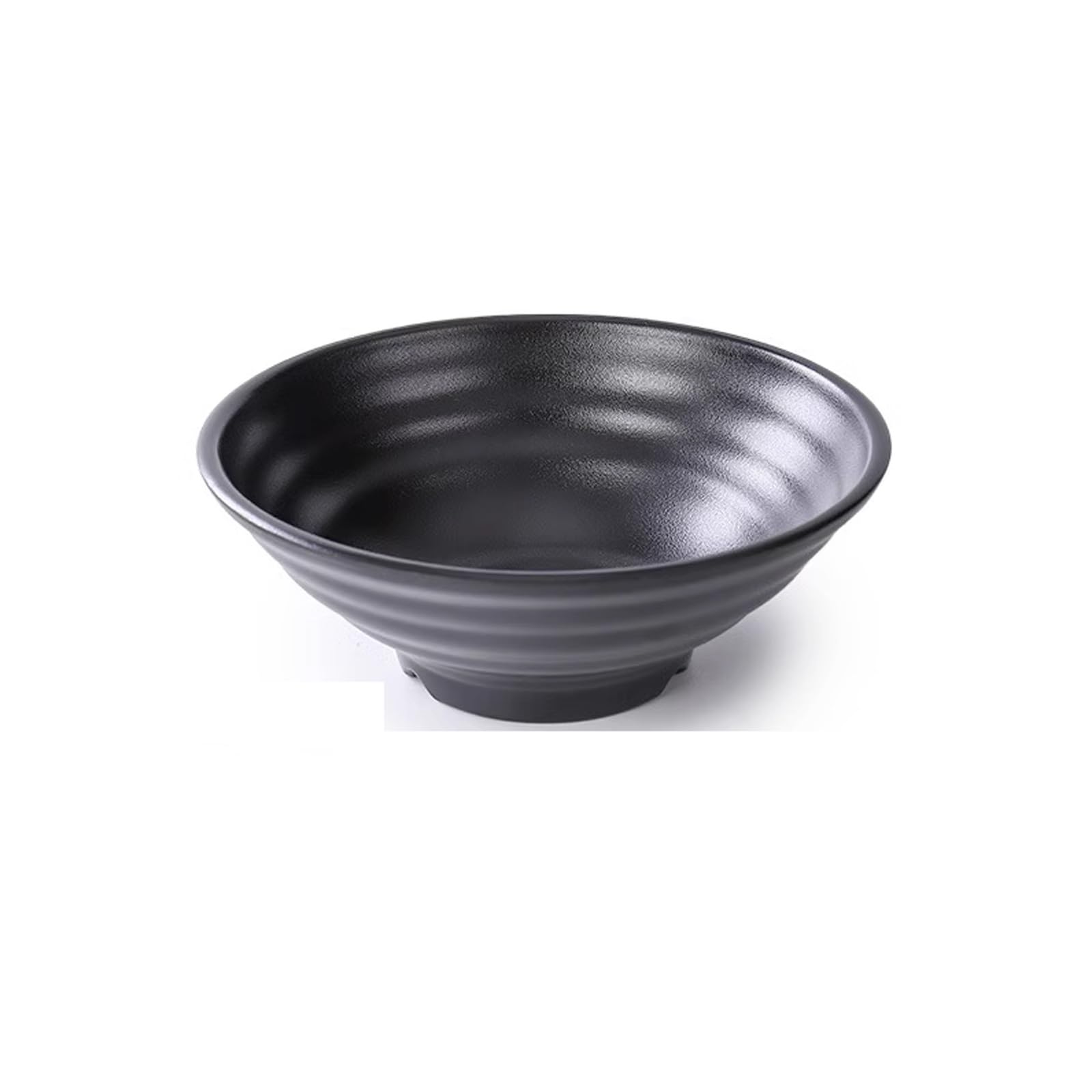 Premium Plastic Salad Bowls Set of 12 - 5inch Black Frosted Soup & Noodle Bowls for Kitchen, Dining & Meal Prep - Durable BPA-Free Tableware for Restaurants, Home Use & Outdoor Picnics