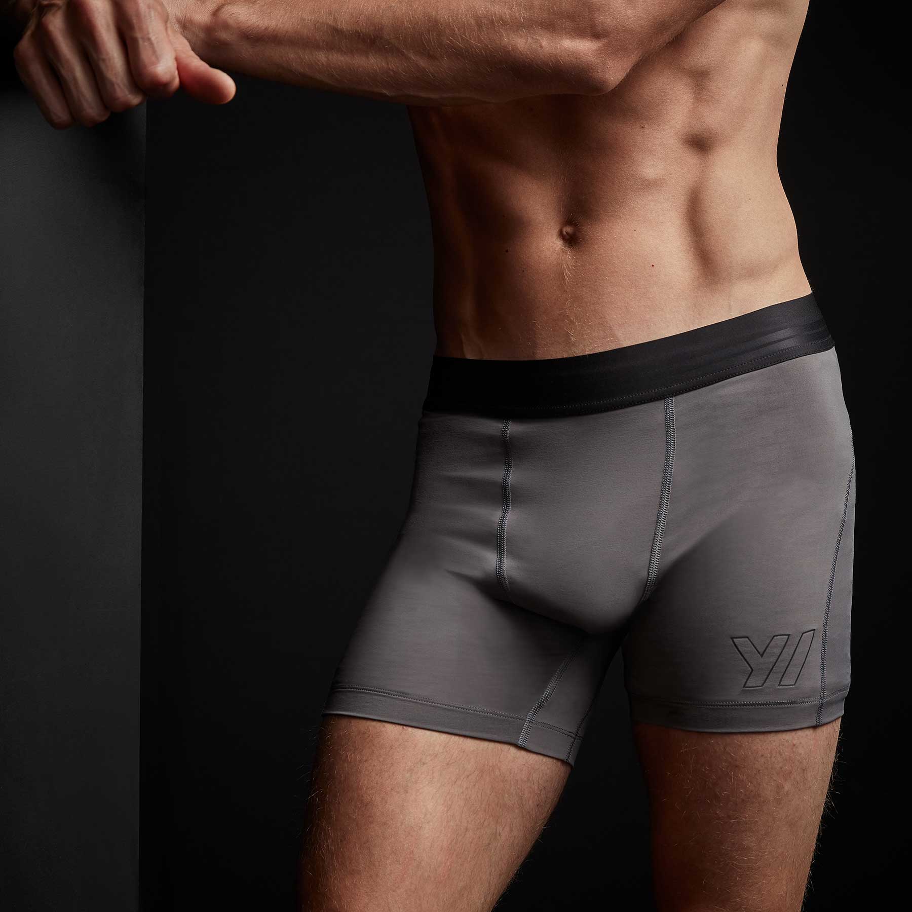 Premium Men's Sport Boxer Shorts - Breathable & Comfortable Raccoon Grey Underwear for Active Lifestyles | Gym, Running & Everyday Wear