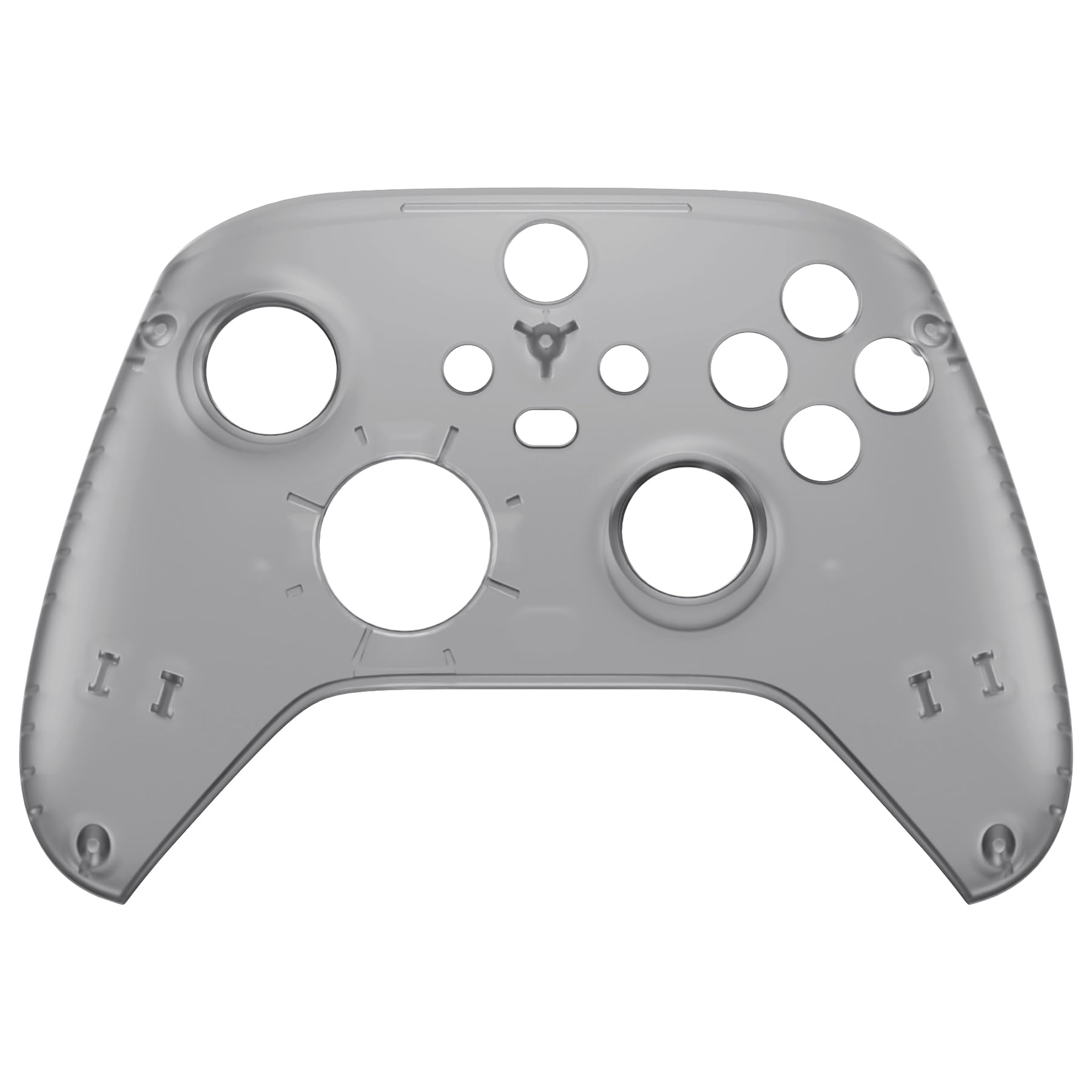 eXtremeRate Clear Black Replacement Faceplate for Xbox Series X & S Controller - Custom Front Housing Shell for Xbox Core Wireless Controller (Controller Not Included) - Perfect for Gaming, Streaming & Personalization