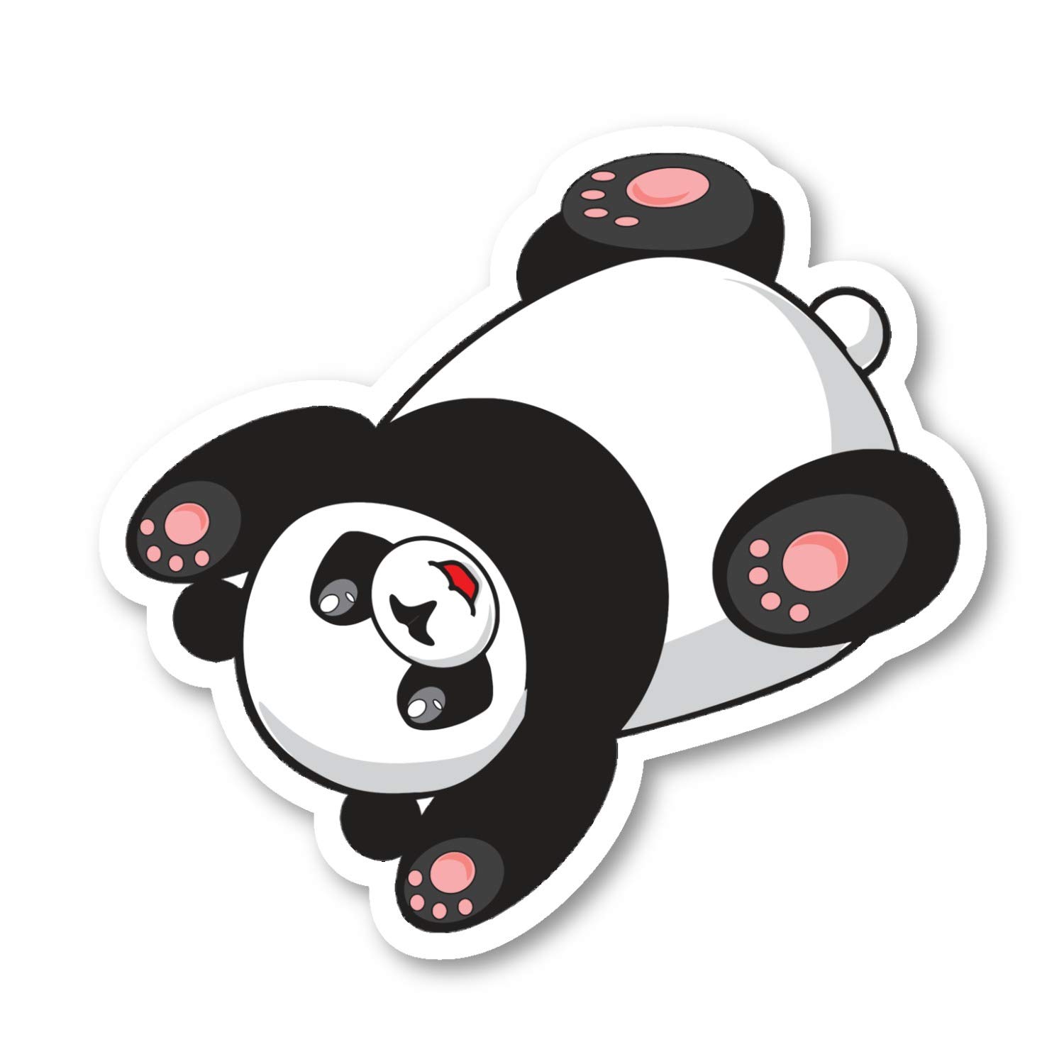 Cute Panda Stickers - 2.5 Inch Vinyl Decals for Laptop, Phone, Tablet - Waterproof & Durable Decorative Stickers for School, Office, DIY Crafts