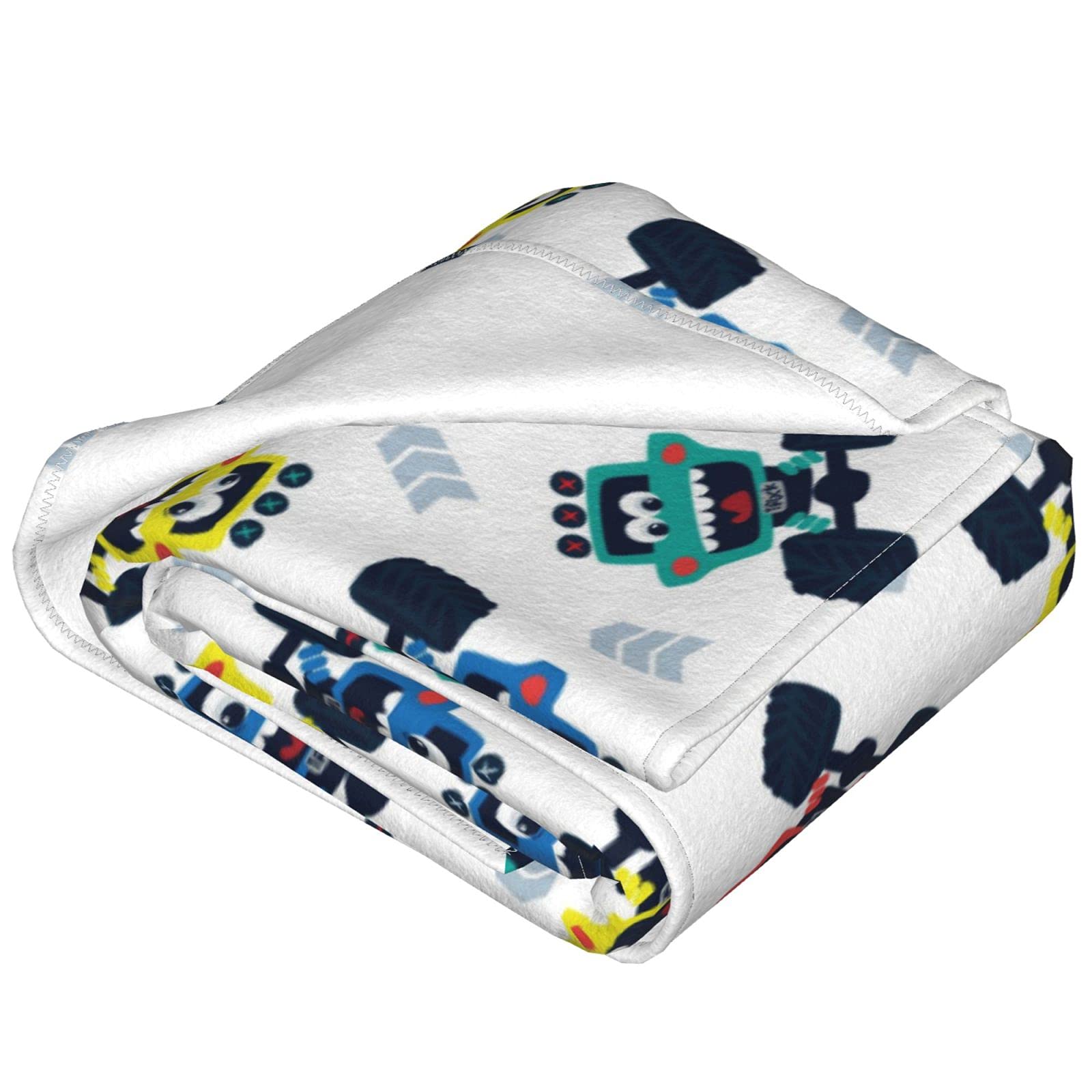 Soft Plush Fleece Comic Monster Cars Throw Blanket - 60