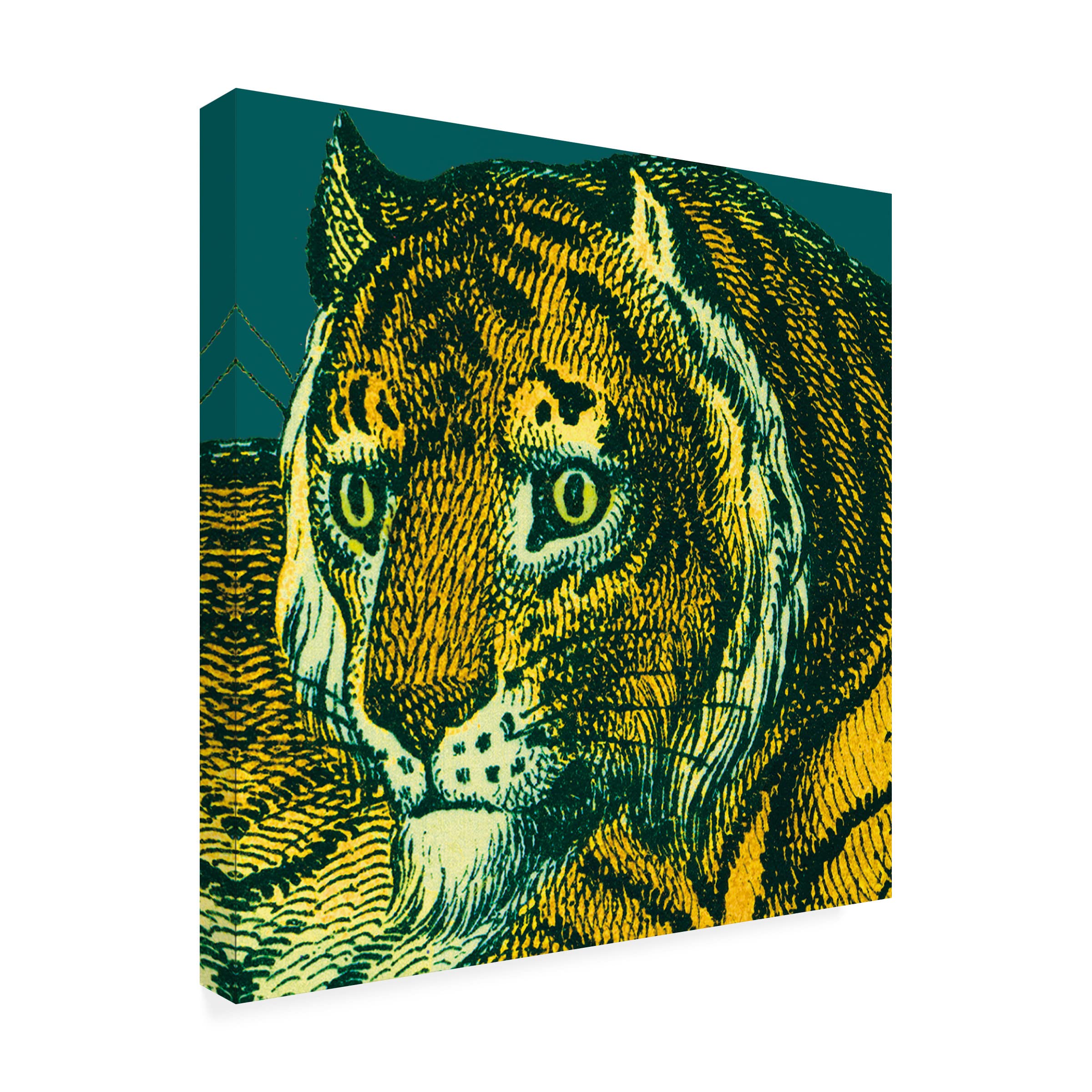 Trademark Fine Art 'Jungle Flair II' Canvas Wall Art by Wild Apple - Tropical Home Decor for Living Room, Bedroom & Office