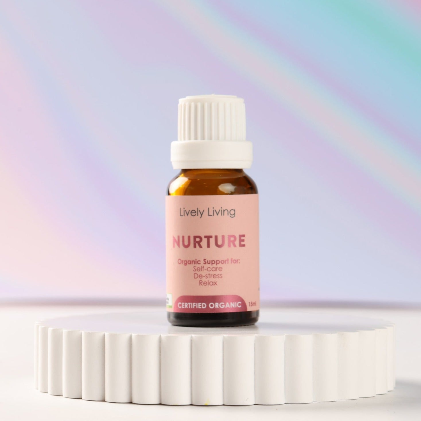 Nurture Certified Organic Essential Oil 15ml - 100% Pure Therapeutic Grade Aromatherapy Oil for Diffusers, Massage & Relaxation