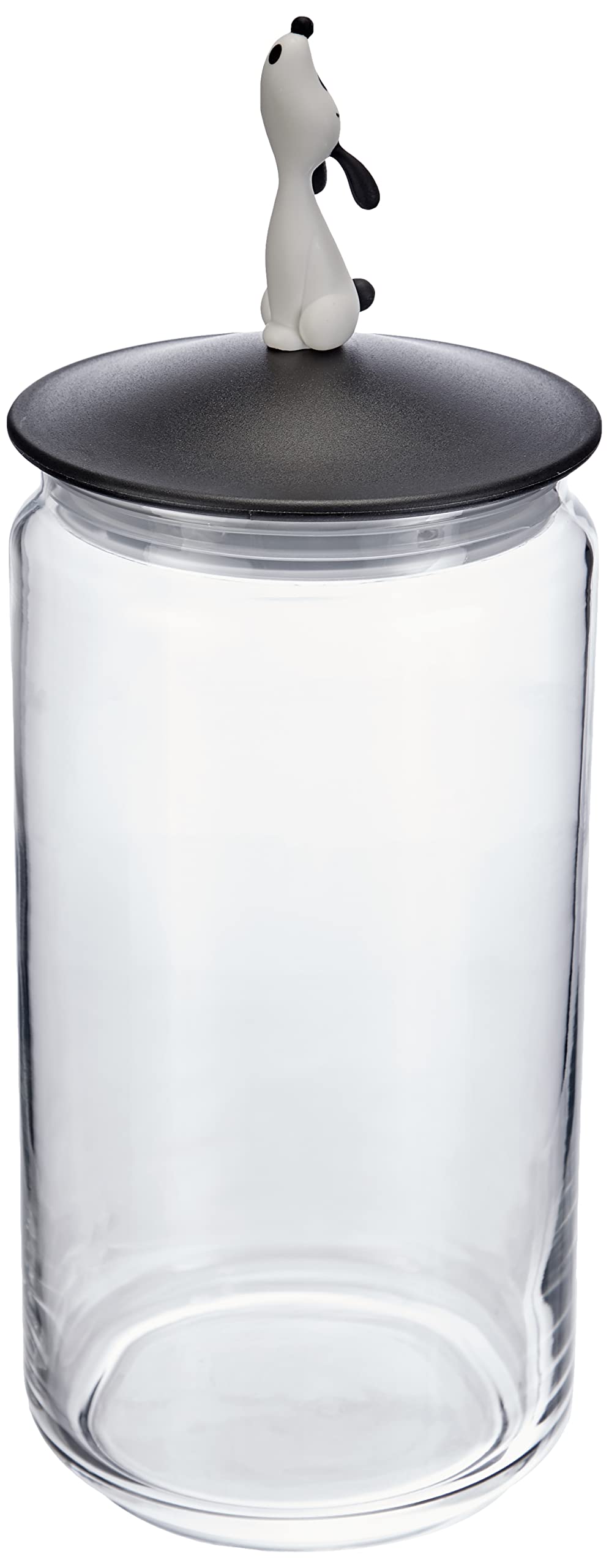 Alessi AMMI21 B Lula' Jar Container - Black Kitchen Storage Jar for Spices, Coffee, Tea | Modern Home Decor & Gift Idea