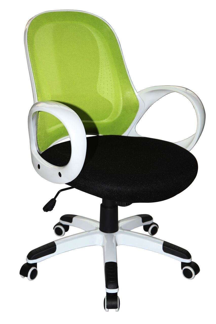 Boraam Nelson Adjustable Modern Office Chair - Ergonomic Mesh Back, Lime Green & Black, Home & Office Workspace, Gaming Desk Chair for Comfort & Support