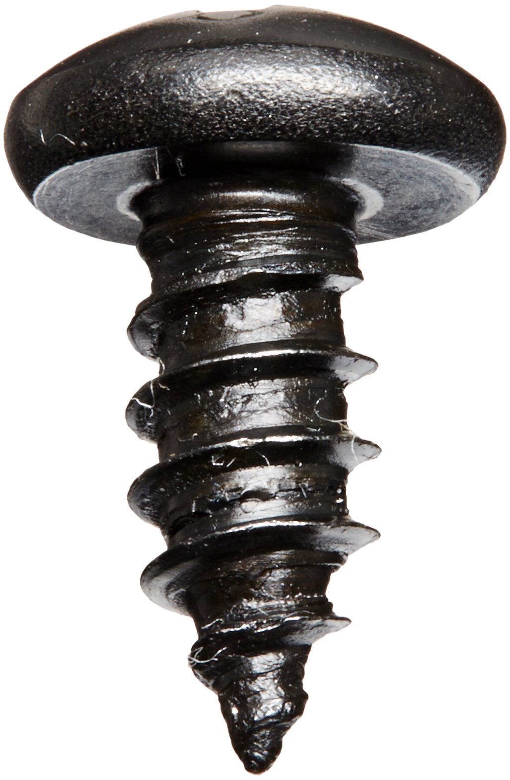 Small Parts 1208ABPPB Black Oxide Steel Sheet Metal Screws, Pan Head Phillips Drive Type AB, #12-14 Thread, 1/2
