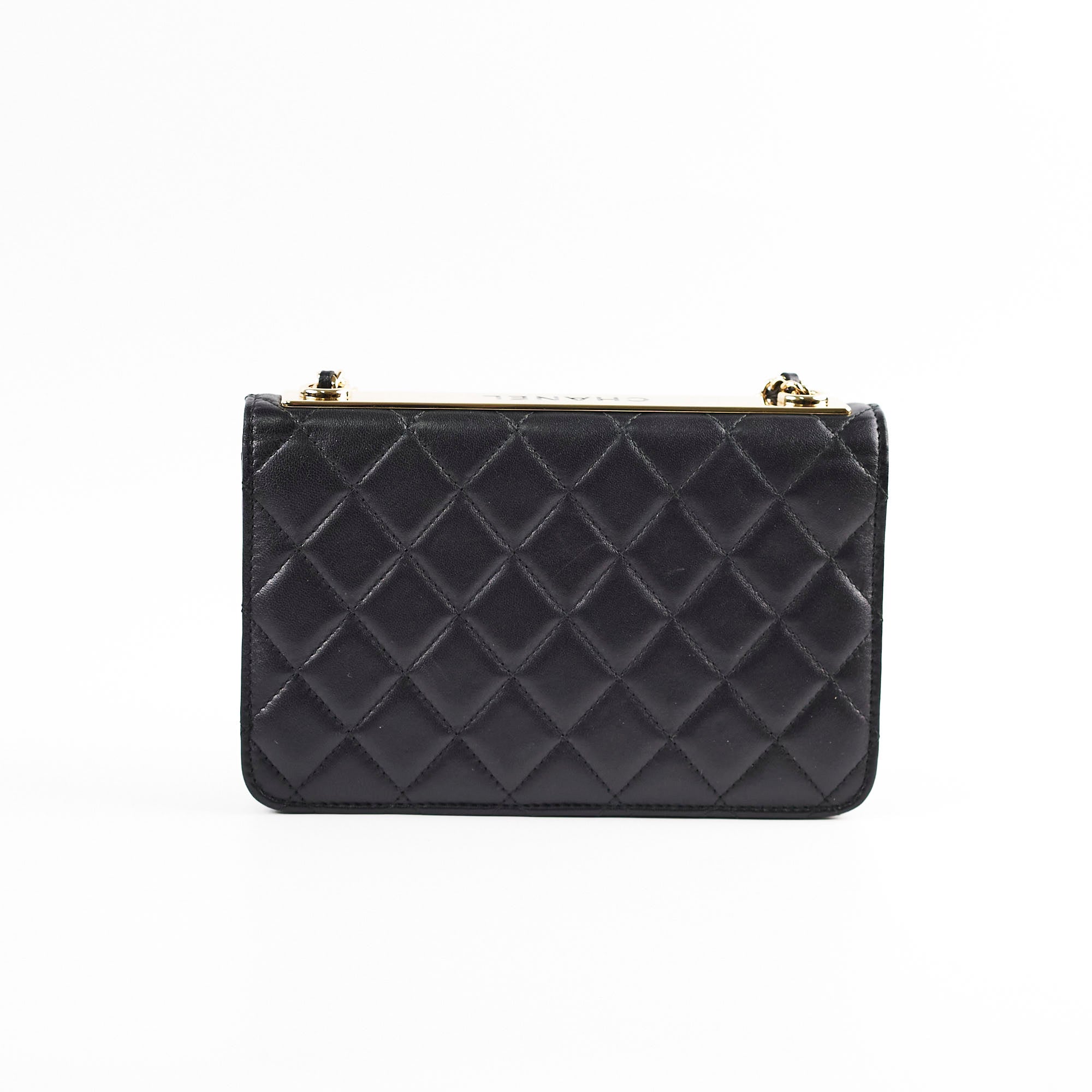 Chanel Trendy CC Lambskin Wallet on Chain WOC Black - Luxury Crossbody Bag for Women | Perfect for Evening Events, Parties & Date Nights