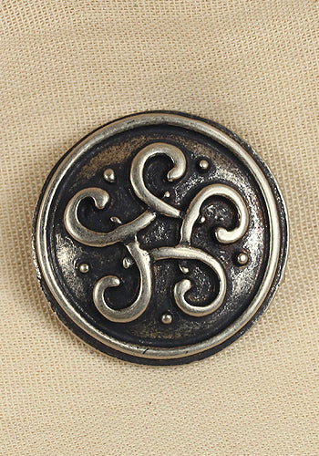 Antique Silver Rivet Plate with Celtic Knot Design - Perfect for Jewelry Making, DIY Crafts, and Home Decor