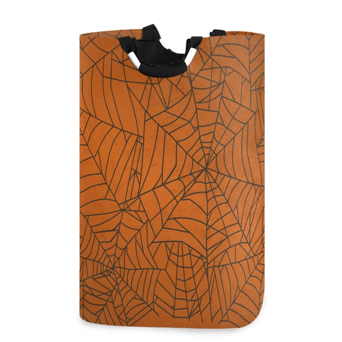 DOMIKING Halloween Spider Web Collapsible Laundry Basket - Storage Organizer for Kids Room, Dorm, Toy & Clothes - Perfect for Halloween Decor & Dirty Laundry Organization