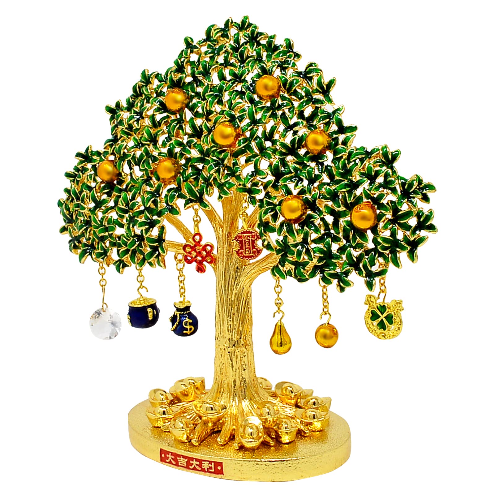 Feng Shui Money Tree for Wealth & Prosperity - Home & Office Decor Ornament W5034 | Perfect for Desk Decor, Housewarming Gift & Positive Energy