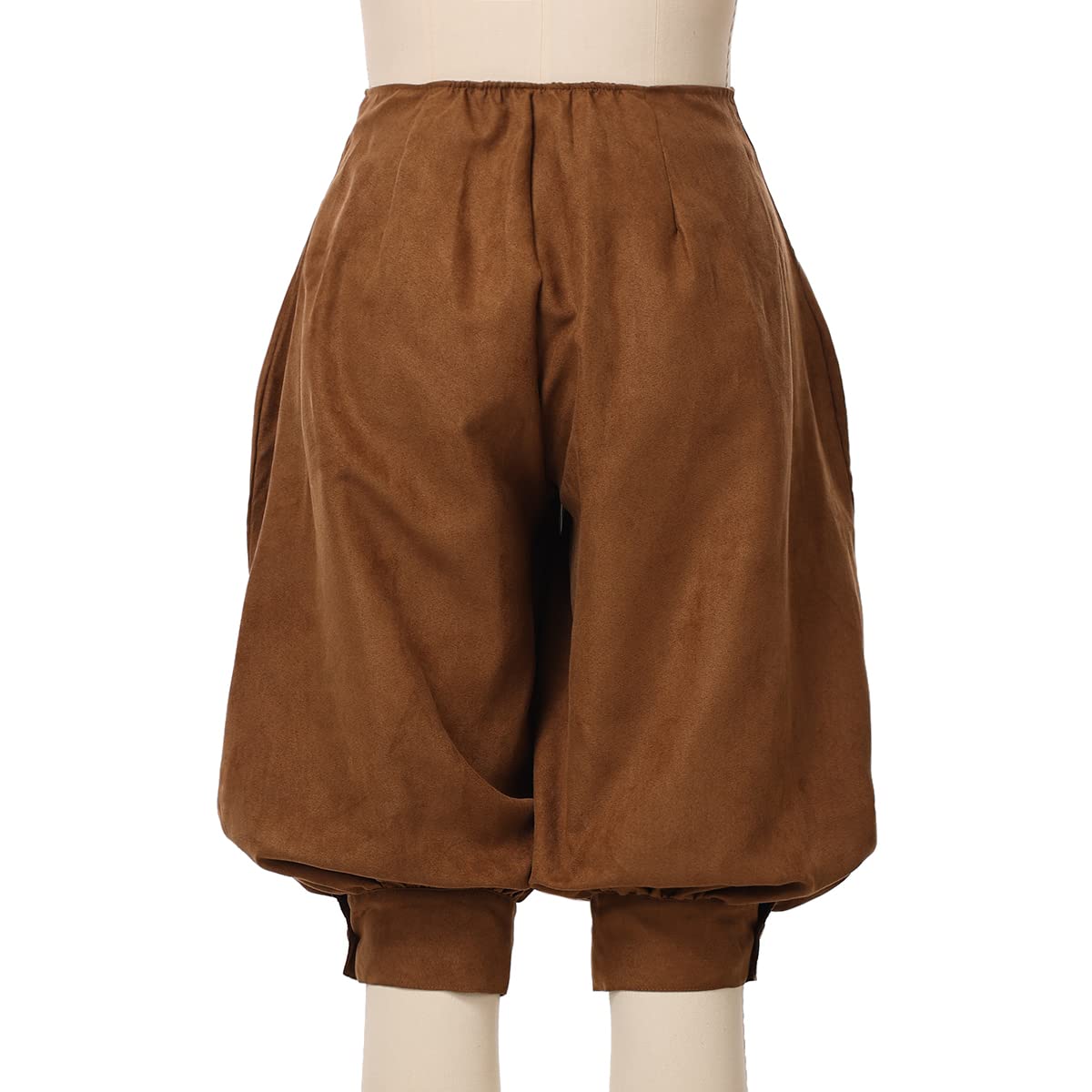 GRACEART Women's Renaissance Pants - Pirate Style Suede High Waist Medieval Trousers with Double Breasted Design | Perfect for LARP, Cosplay, Renaissance Fairs & Historical Reenactments