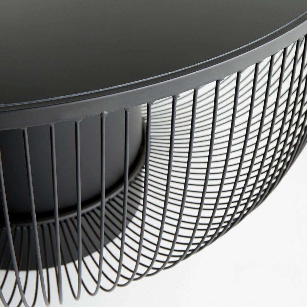 Cyan Design 10237 Carousel Table - Graphite Finish, Large Size - Perfect for Living Room, Dining Room, or Office Decor