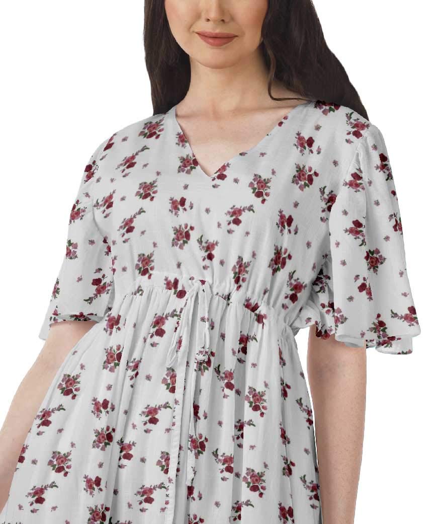 Stylish Moomaya Printed Summer Dresses for Women - Short Sleeve Party & Casual Outfits | Perfect for Beach Vacations, Date Nights and Summer Gatherings