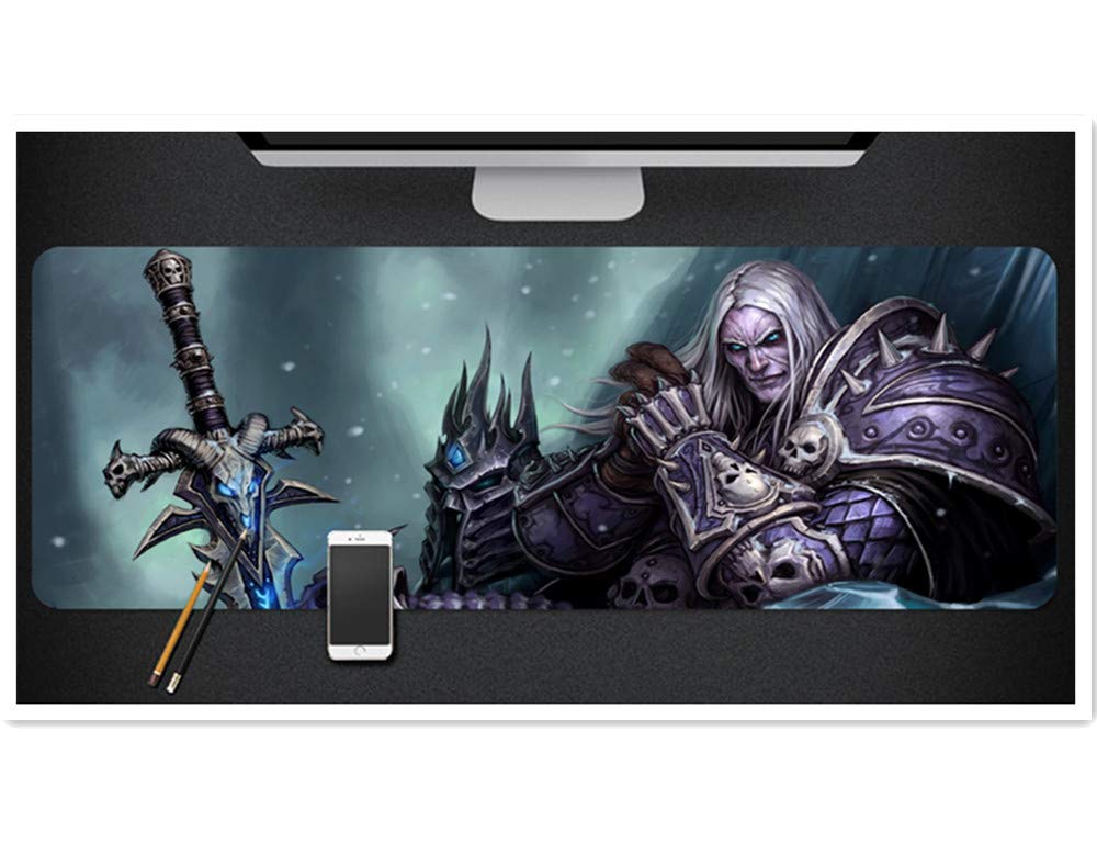 Premium Large Gaming Mouse Pad - Non-Slip Rubber Base, Extended Size (31.5x11.8in) for World of Warcraft & PC Gaming - Perfect for Office, Home & Esports Desktops