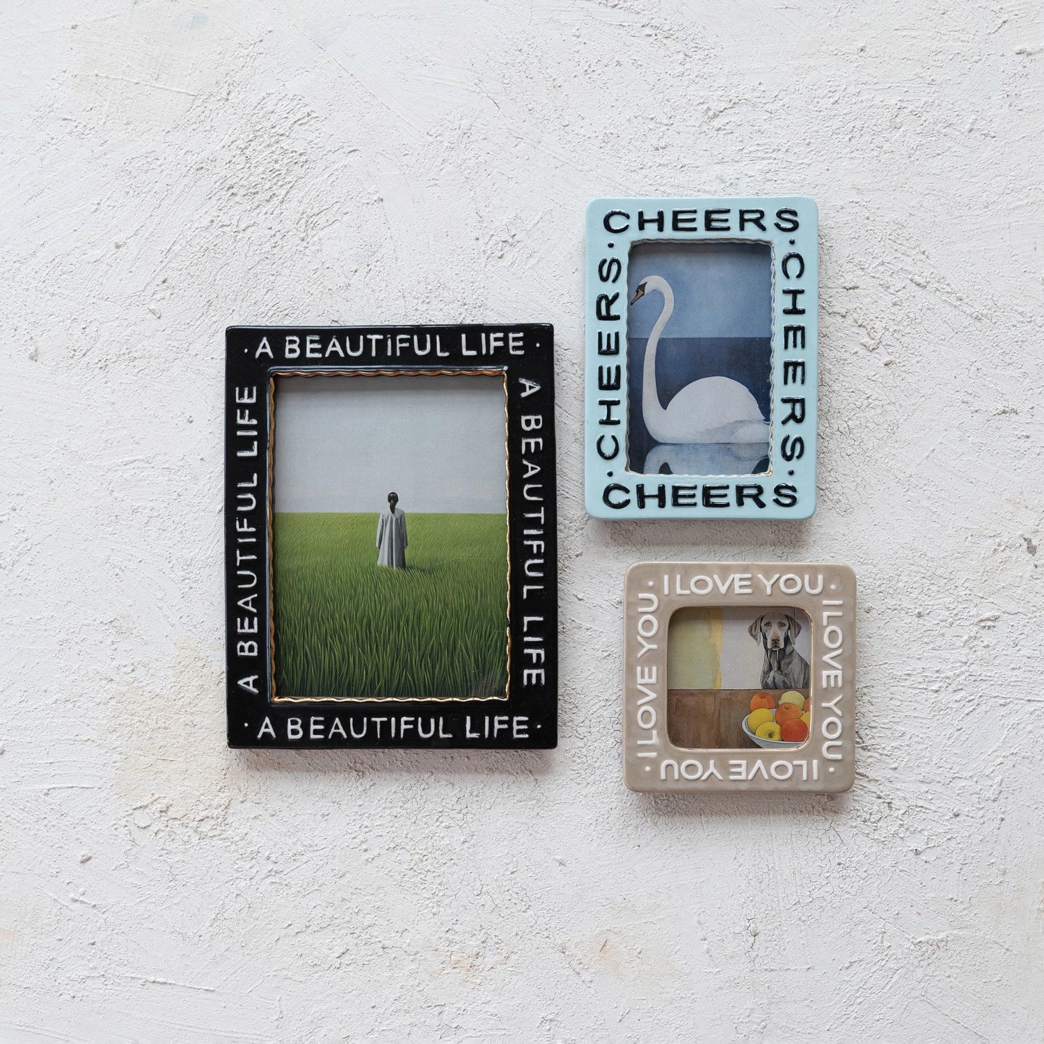 Cheers Frame - Elegant Wooden Picture Frame for Home Decor, Perfect for Wall Art, Wedding Photos, and Family Portraits - Ideal for Living Room, Bedroom, and Office Display