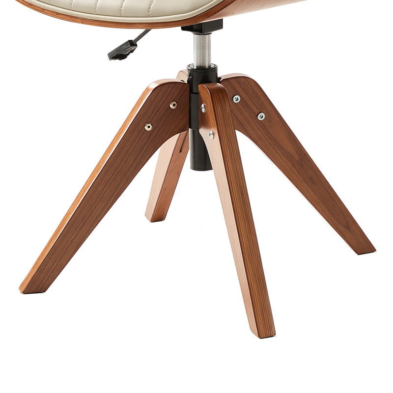 Griselda Adjustable Office Chair with Stable Wooden Frame & Ergonomic Back Support - Perfect for Home Office, Gaming, and Workspace Comfort