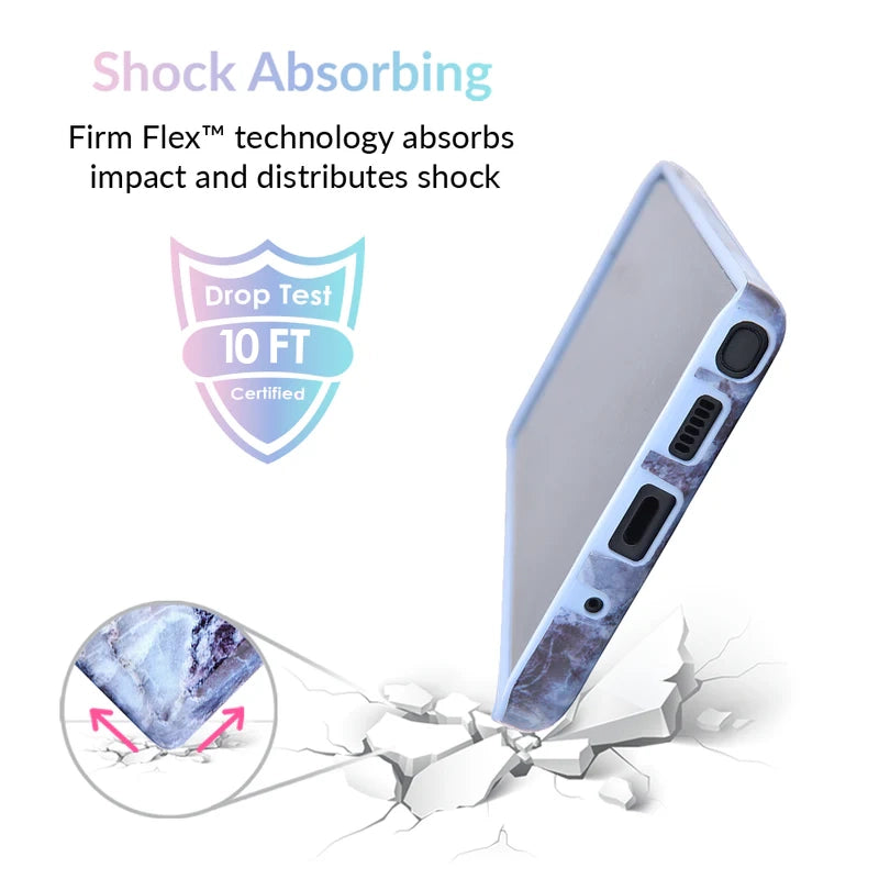 Samsung Galaxy Phone Case with Blue Marble Design - Durable Protective Cover for Everyday Use & Travel