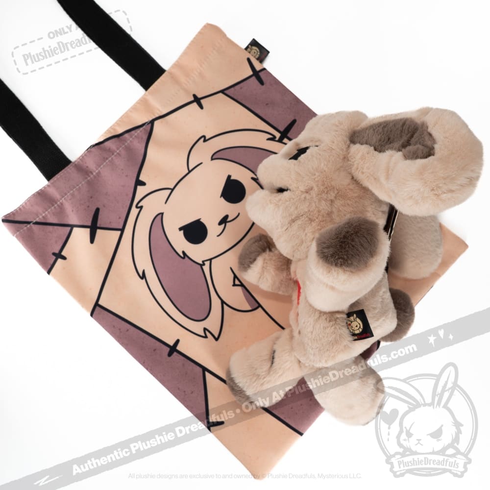 Plushie Dreadfuls Puck Dread Rabbit Plush Puppet - Soft Stuffed Animal Toy for Kids & Collectors | Perfect for Storytelling, Cuddling & Gothic Decor