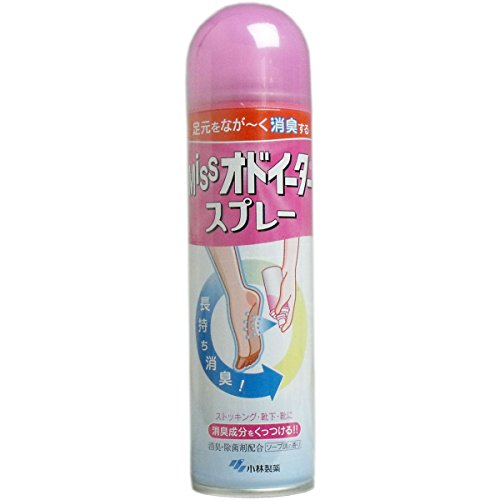 Kobayashi Miss Foot Deodorant Spray 150ml - Fresh & Odor-Free Feet All Day - Perfect for Gym, Work & Daily Use