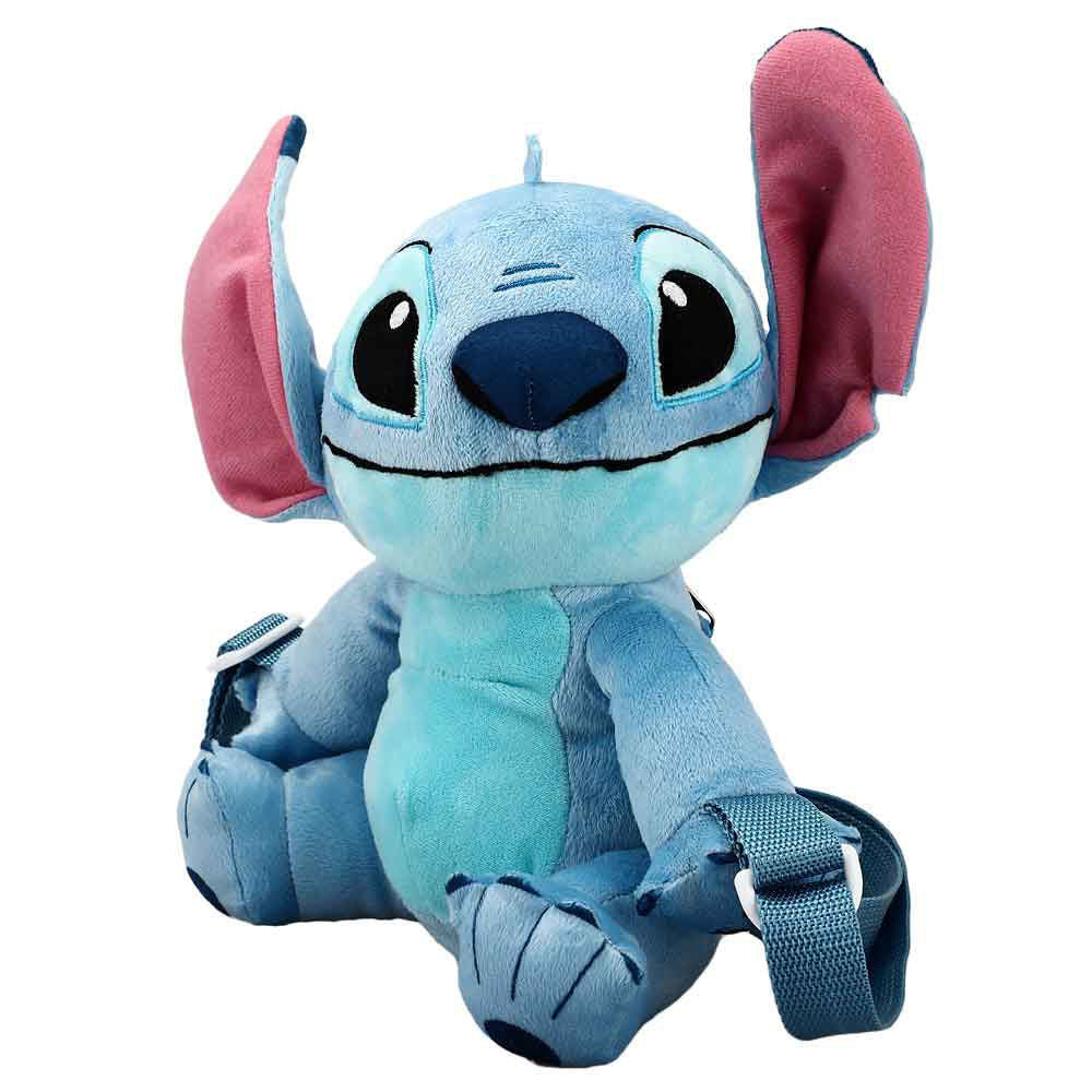 Disney Stitch Plush Stuffed Animal Crossbody Backpack for Women & Girls - Cute Kawaii Lilo & Stitch Cosplay Accessory for School, Travel, and Disney Parks