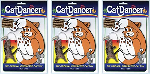 Interactive Cat Toy 3 Pack - Cat Dancer 101 for Play & Exercise