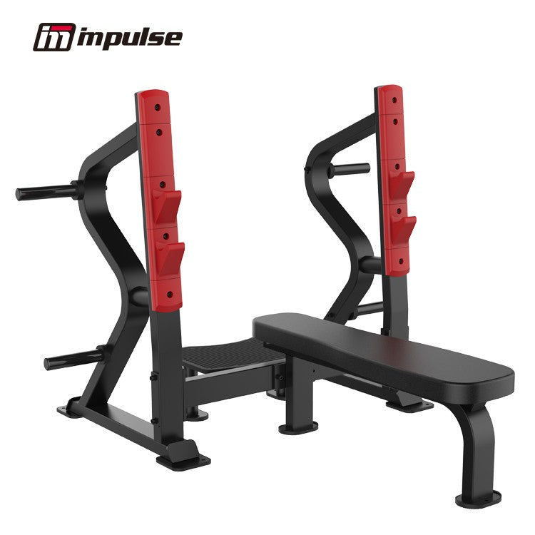 SL7028 Flat Bench Press - Adjustable Weight Bench for Home Gym Strength Training | Perfect for Dumbbell & Barbell Workouts, Full Body Exercise & Fitness Training