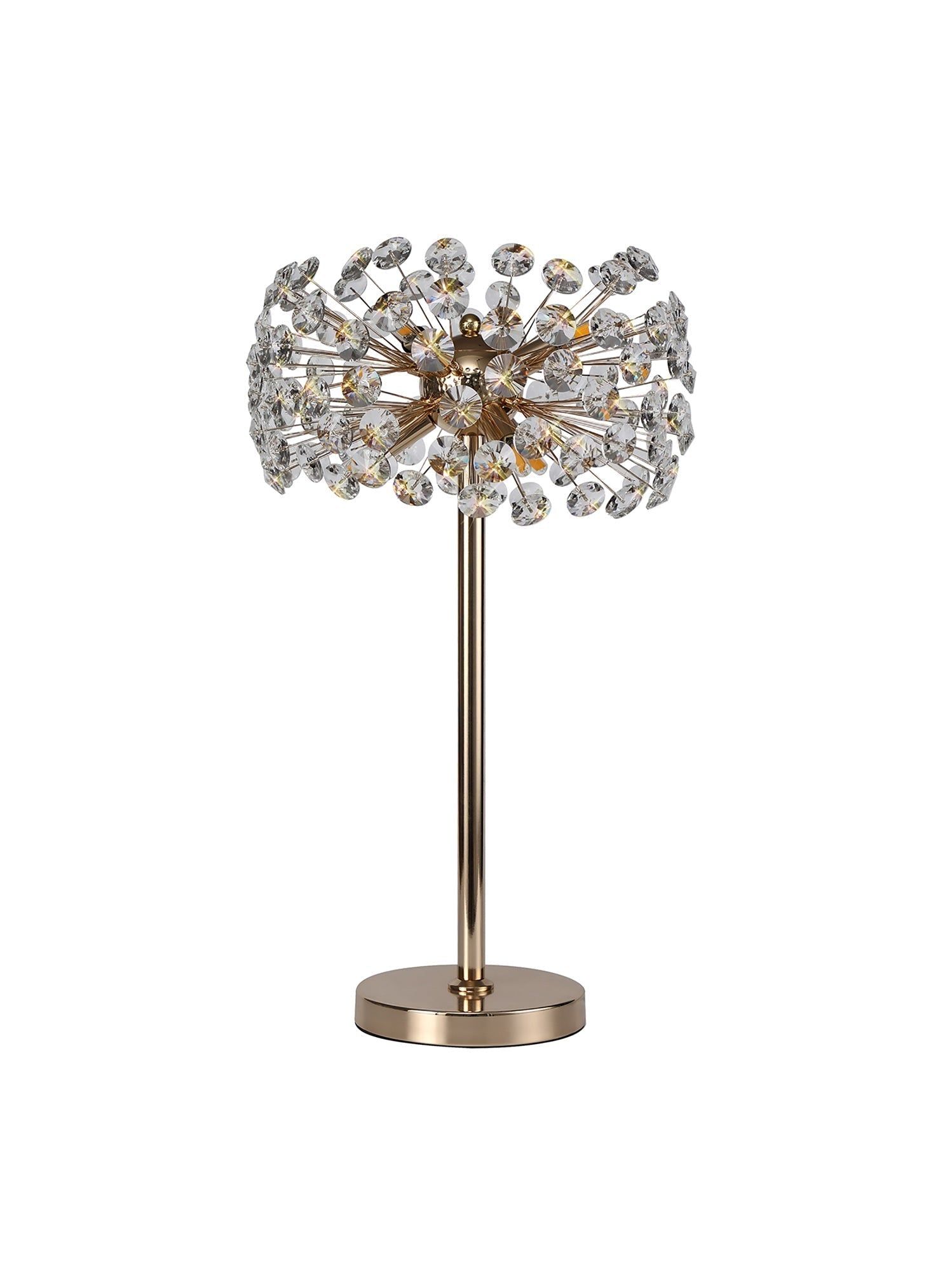 Bellagio 6-Light G9 Table Lamp in French Gold/Crystal & Chrome/Crystal Finish - Elegant Lighting for Living Room, Bedroom, or Dining Room Decor