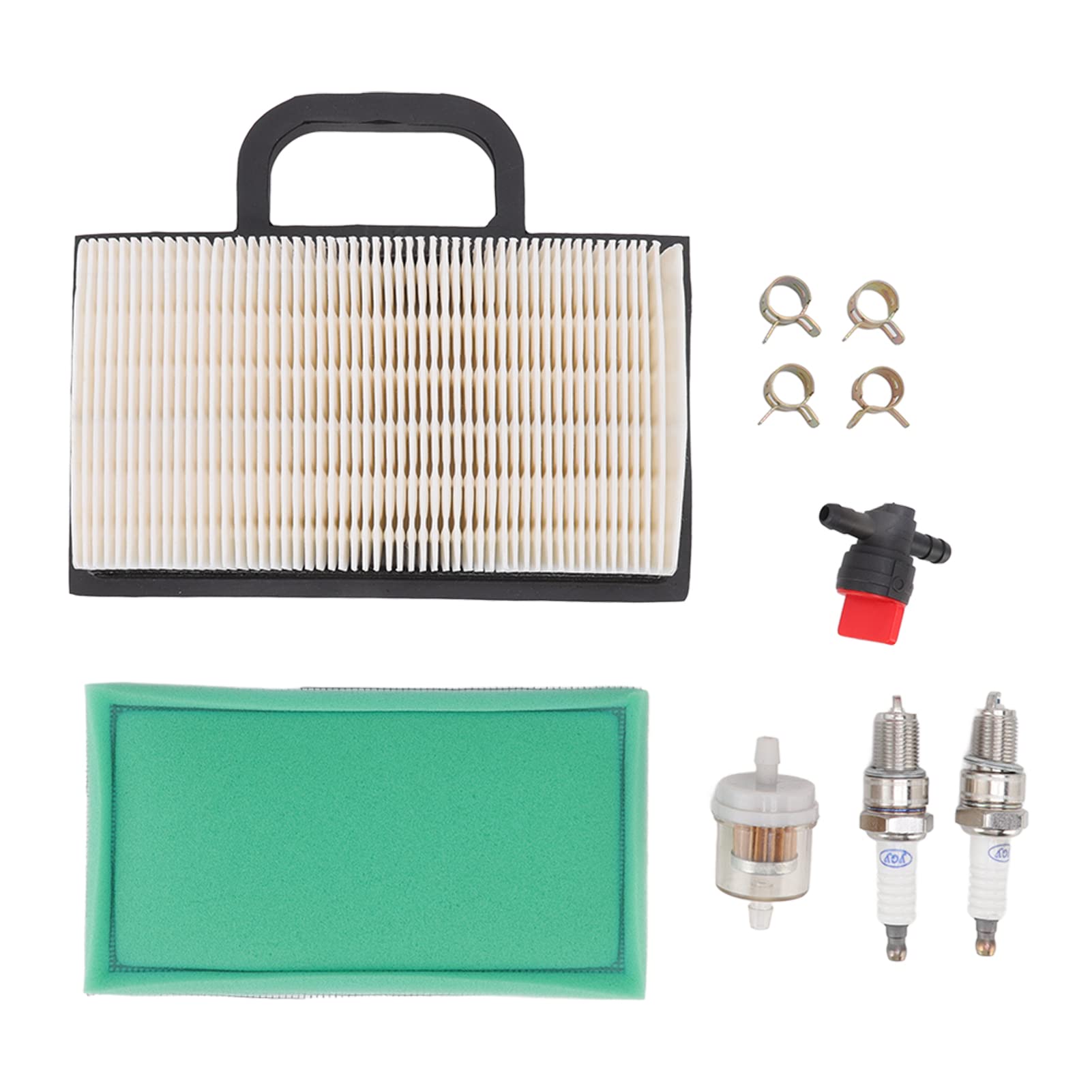 Haofy Lawn Mower Air Filter & Spark Plug Replacement Kit - Compatible with Most Lawn Tractors & Riding Mowers - Perfect for Spring Tune-Ups & Engine Maintenance