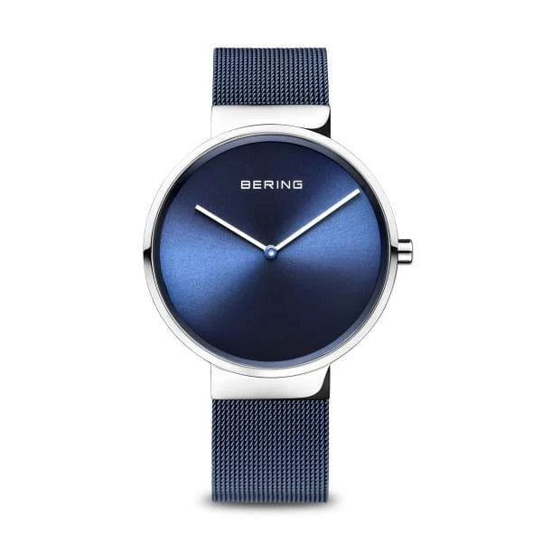Bering Men's Watch - Slim Minimalist Analog Watch with Stainless Steel Mesh Band - Perfect for Business, Casual & Everyday Wear