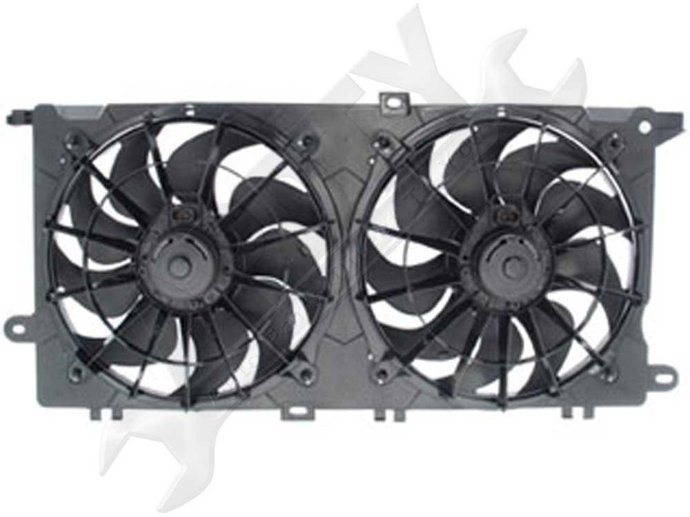 APDTY 731755 Left Side Radiator Cooling Fan Assembly Replacement - Compatible with [Vehicle Models] | Durable Cooling System Part for Engine Temperature Control | Perfect for Summer Driving & Heavy Traffic Conditions