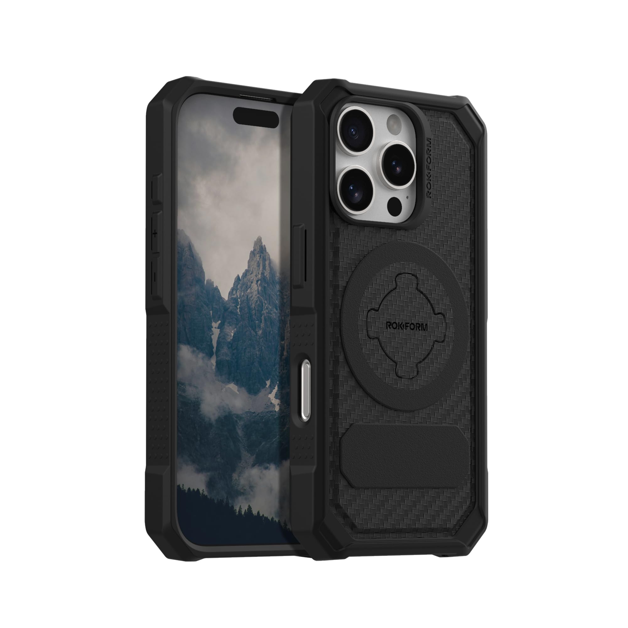 Rokform Rugged Magnetic iPhone 16 Pro Case with RokLock Twist Lock - Drop Tested Armor, Protective Cover for Outdoor Adventures & Daily Use