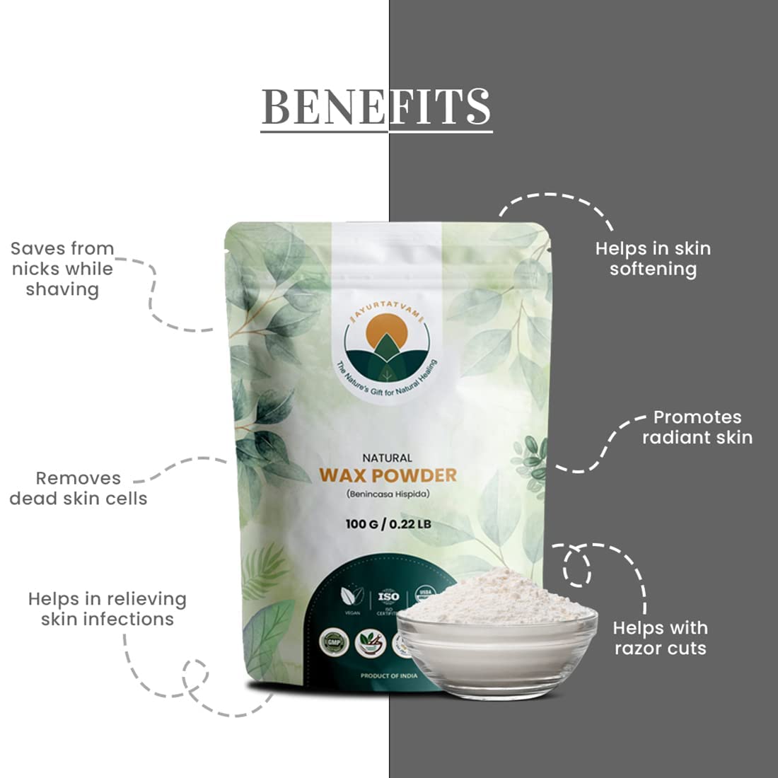 Natural Wax Powder for Candle Making - 100g Pure Beeswax (Pack of 1) - DIY Candles, Soap Making & Cosmetic Crafts