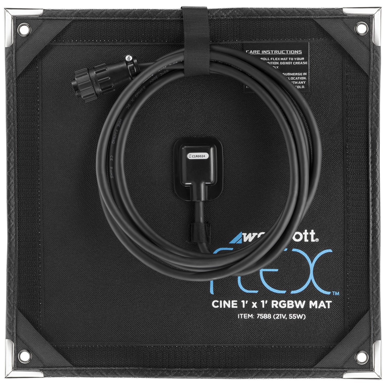 Flex Cine RGBW LED Mat Light Panel (1' x 1') - Professional Photography Lighting for Studio, YouTube Videos & Film Production