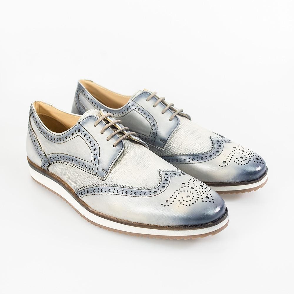 Cavani Mandu Grey Men's Casual Shoes - Comfortable Walking & Dress Shoes for Business, Office & Everyday Wear