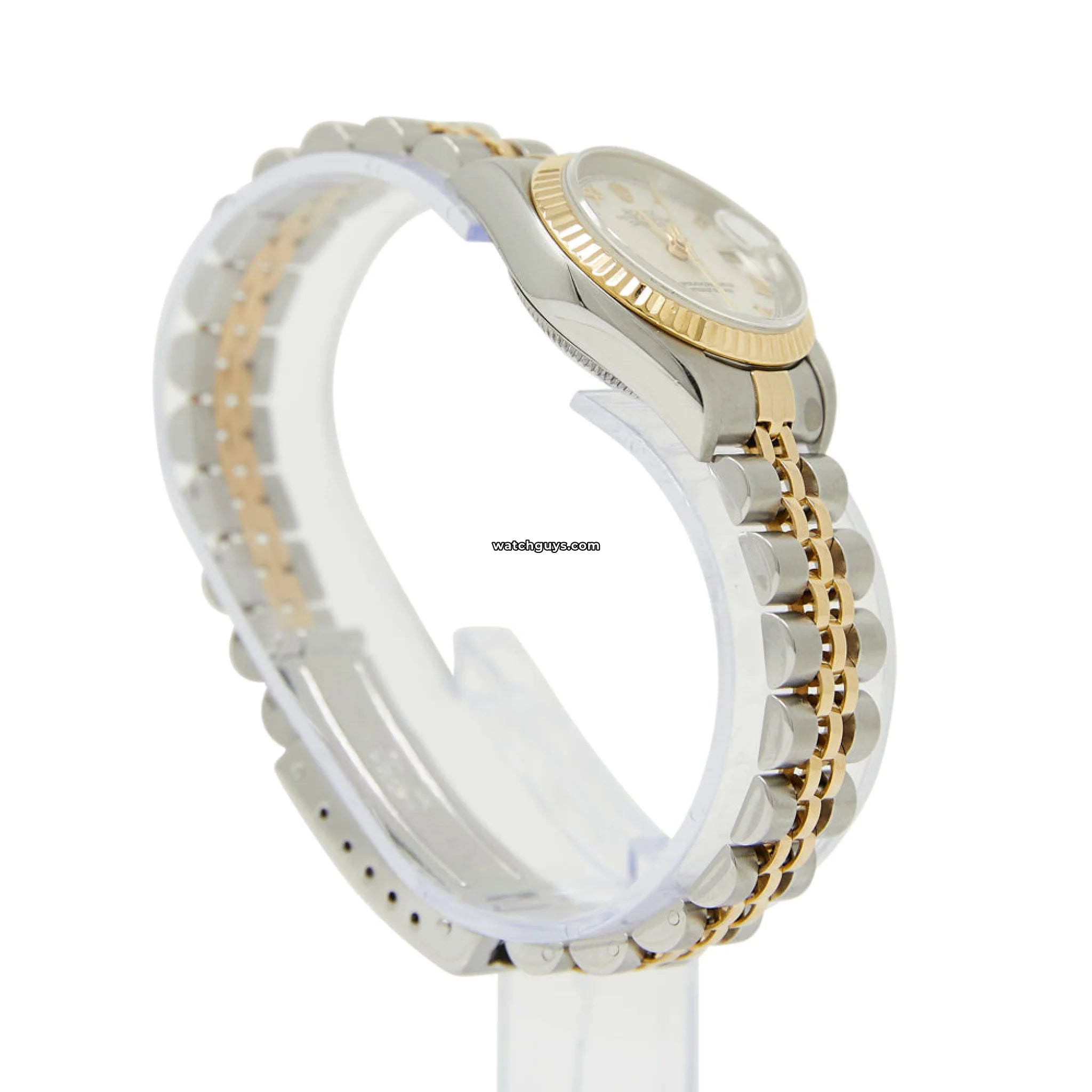 Rolex Datejust 69173 Women's Watch - 18K Yellow Gold & Stainless Steel, Ivory Pyramid Roman Dial - Luxury Dress Watch for Business & Formal Occasions