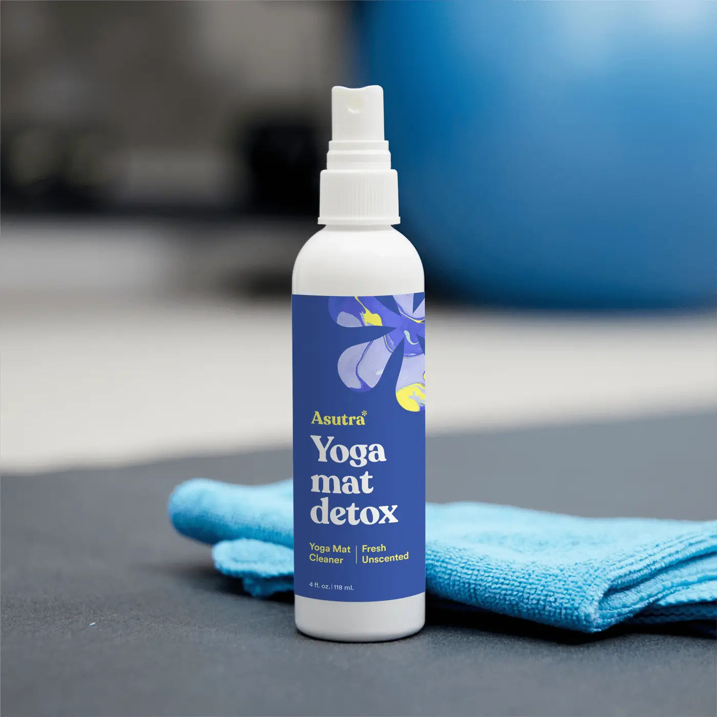 Eco-Friendly Unscented Yoga Mat Cleaner Spray - Gentle & Non-Toxic for Home & Studio Use - Perfect for Yoga, Pilates & Gym Mats