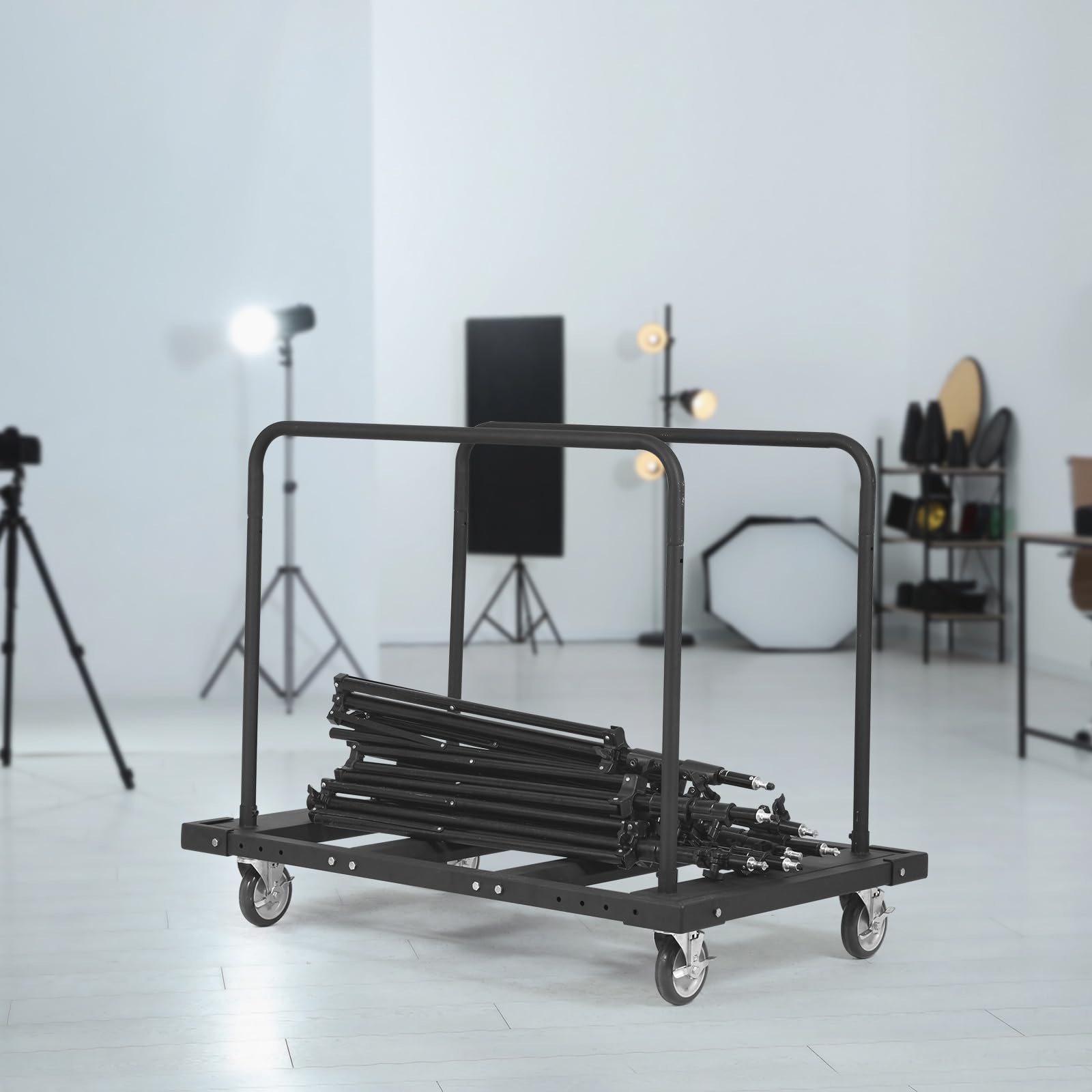 VEVOR Heavy Duty Folding Table Cart with 5