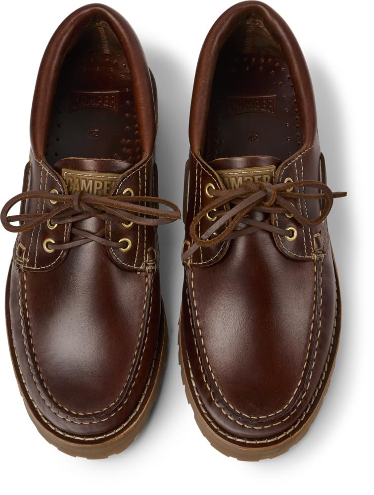Camper Men's Nautico 15233 Boat Shoes - Comfortable Leather Deck Shoes for Men | Non-Slip Boat Shoes for Sailing, Fishing & Casual Wear