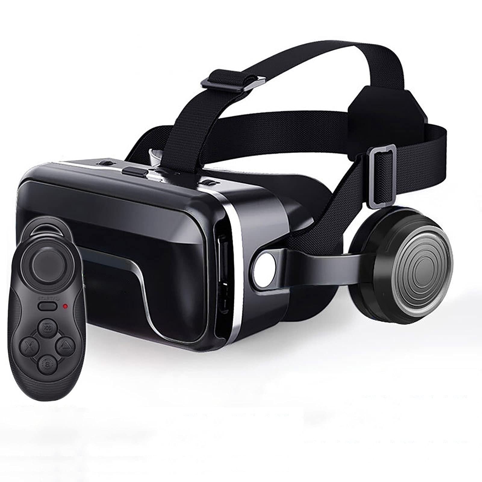 CYLZRCl VR Headset with 3D Stereo Sound - IMAX Level 360° Immersive Virtual Reality Glasses for Movies, Gaming & Panoramic Viewing - One-Click Call Answering - Compatible with All Smartphones - Perfect for Home Entertainment, Gaming & Virtual Tours