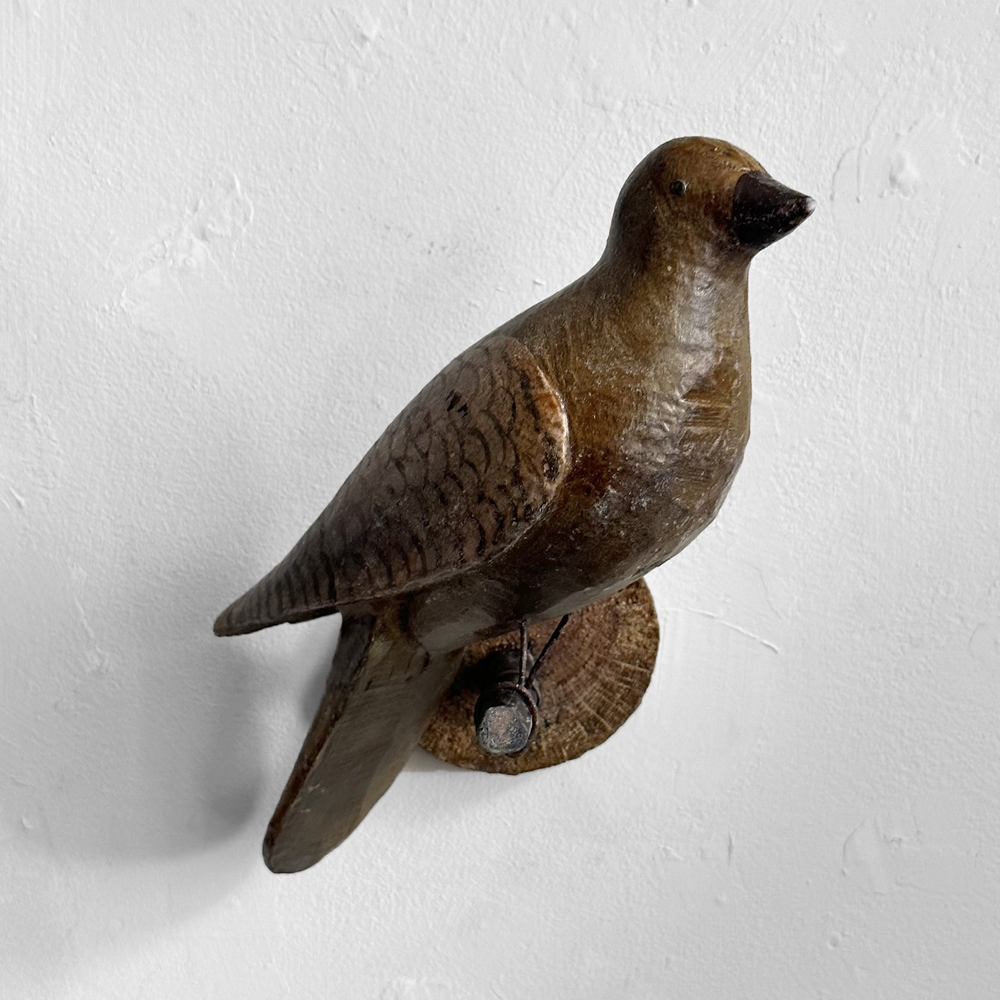 Handcrafted Black Forest Wooden Bird Carving (#515) - Perfect for Home Decor, Gift, and Nature-Inspired Collectibles