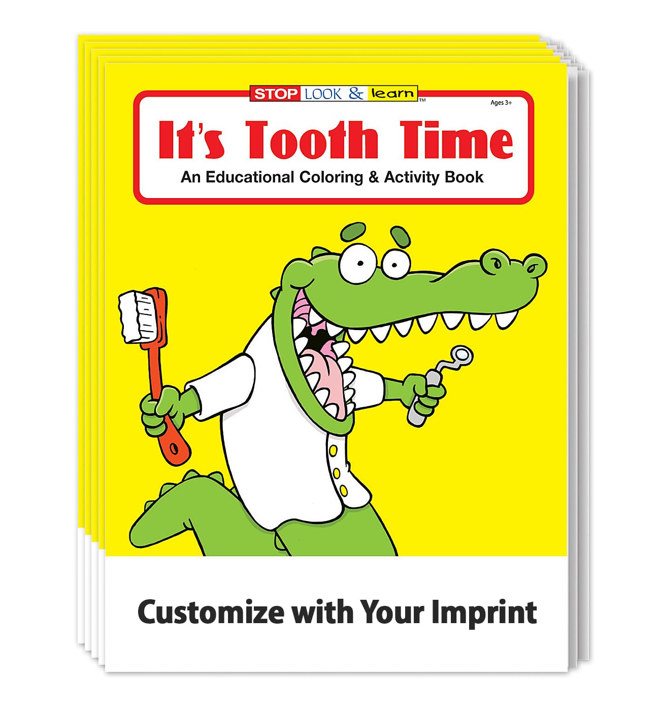 ZOCO Kids Dental Coloring Books - 250 Bulk Pack Promotional Dentist Toys for Children | Fun Oral Hygiene Education Without Crayons | Perfect for Dentist Offices, Schools & Birthday Party Favors