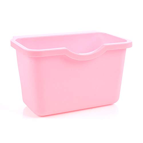 Hanging Trash Can for Kitchen Cabinet Door - Plastic Waste Bin with Lid, Under Sink Garbage Bowl for Small Spaces - Perfect for Home, Office, or RV Use